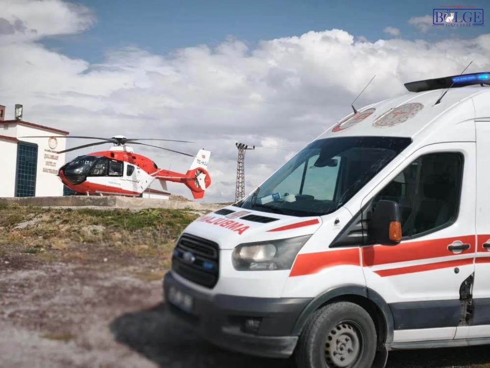 21 günlük bebek helikopter ambulansla Van'a sevk edildi