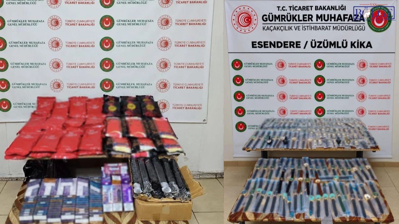 Hakkari'de 1,5 milyon TL’lik kaçak eşya ele geçirildi