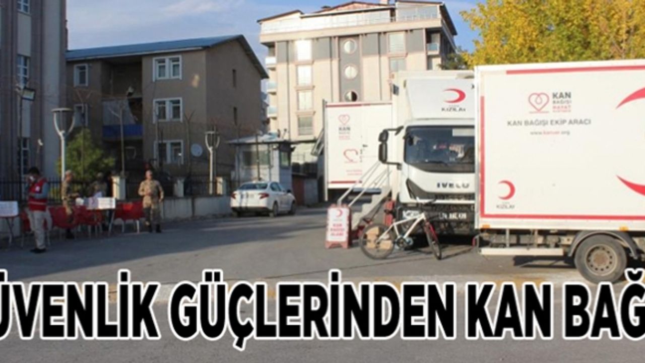 Muradiye'deki güvenlik güçlerinden Kızılay'a kan bağışı...
