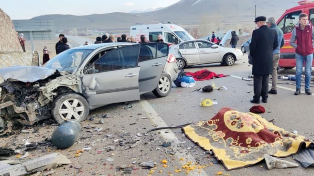 Van'da 2 bin 956 kaza meydana geldi