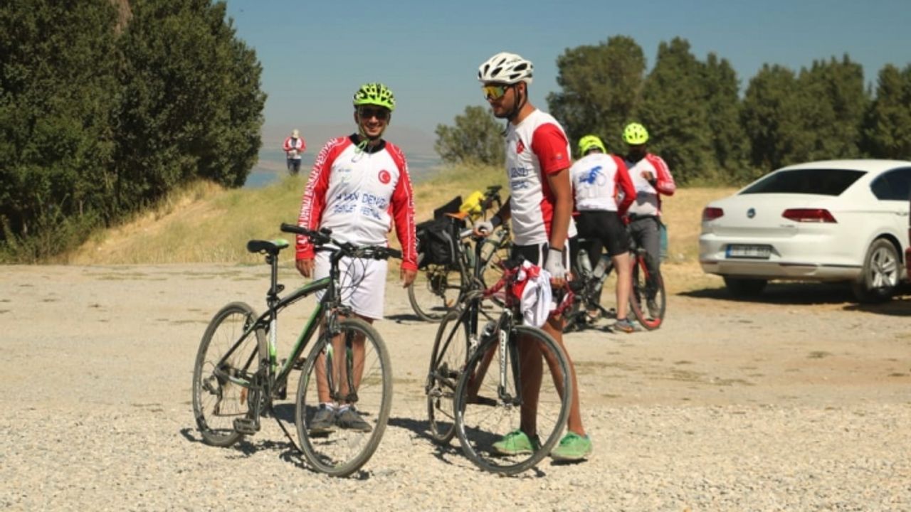 Bisiklet festivalinde 140 kilometrelik parkur geride kaldı