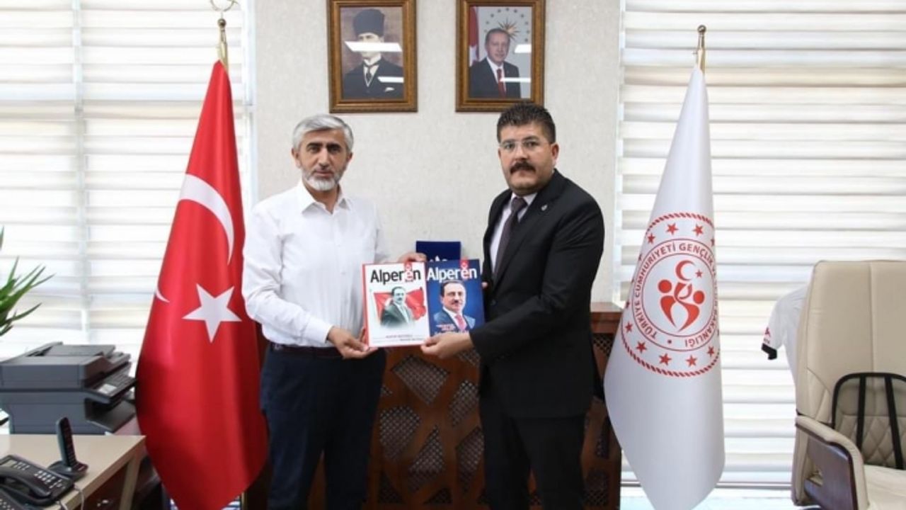 Van'daki Alperenlerden,  Müdür Özsoy'a ziyaret…
