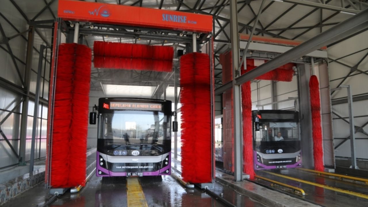 Van’da toplu ulaşım araçları artık daha hijyenik