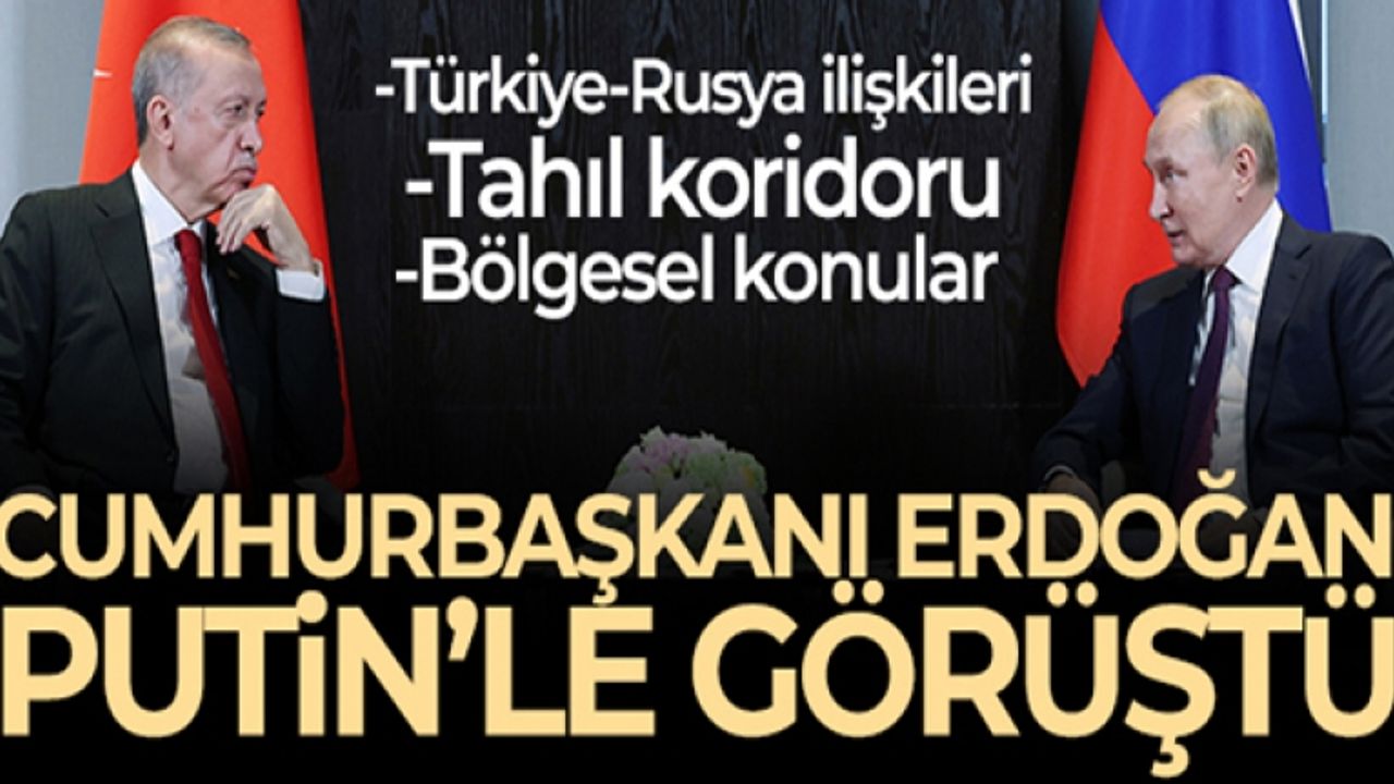Cumhurbaşkanı Erdoğan, Rusya Devlet Başkanı Vladimir Putin ile görüştü