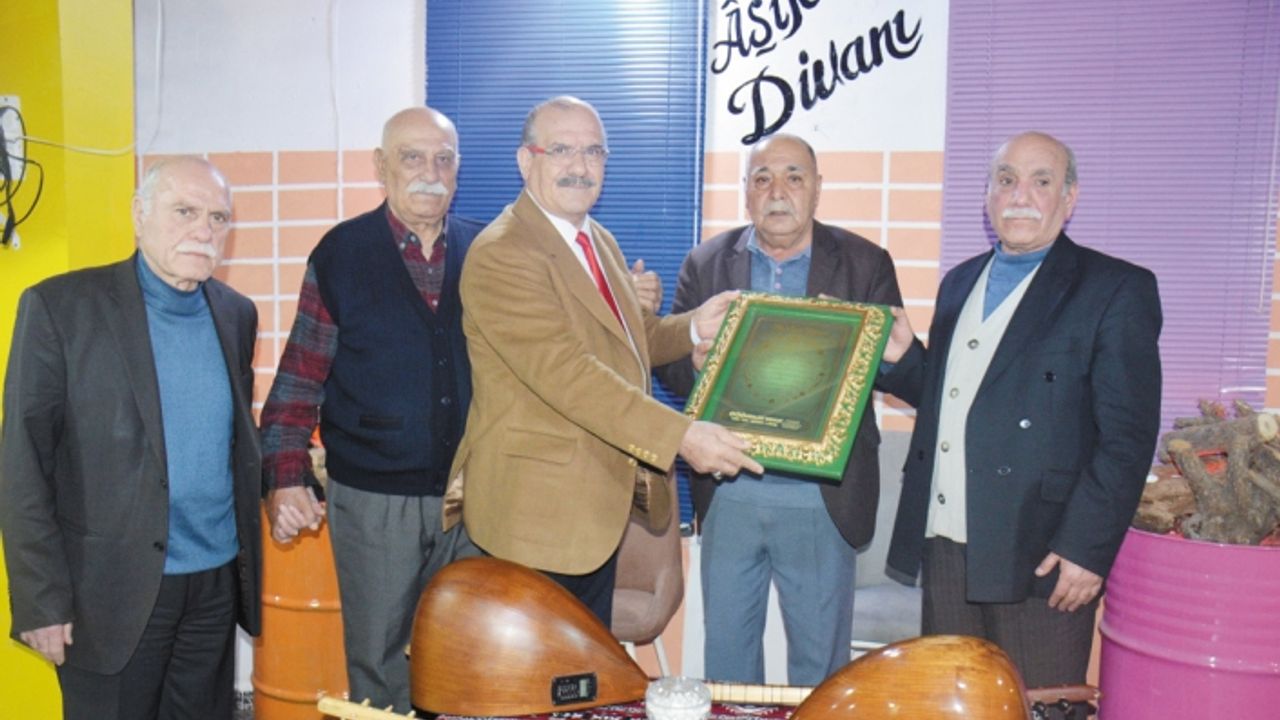 İşadamı Şevgin'den, Âşıklar Kültür Evi'ne ziyaret…