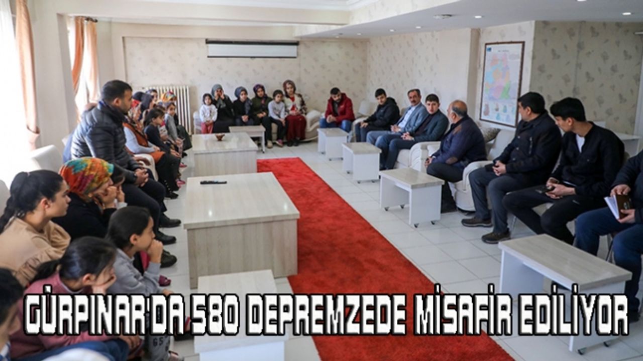 Gürpınar'da 580 depremzede misafir ediliyor