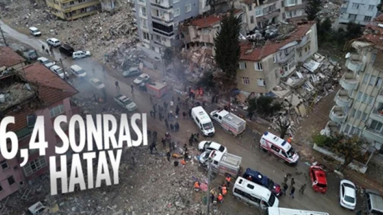 Hatay'da yaşanan depremin bıraktığı hasar gün ışığı ile ortaya çıktı