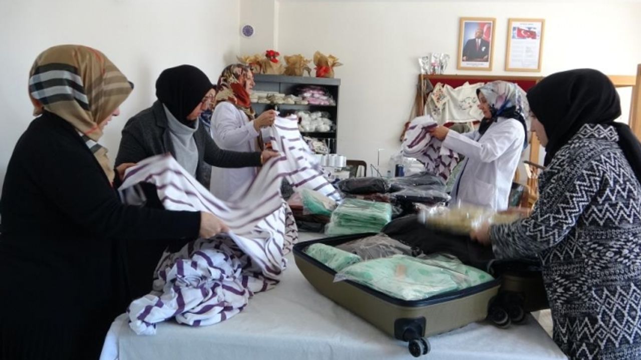 Vanlı kadınlar depremzedeler için seferber oldu