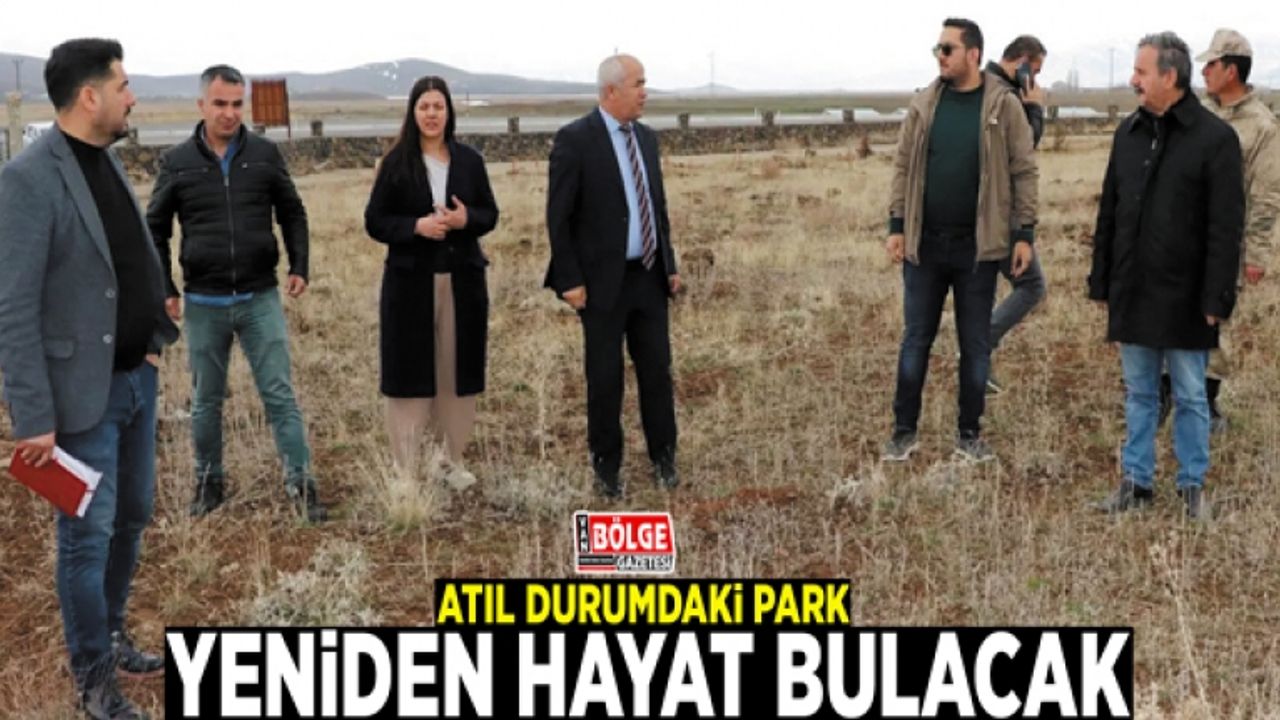 Atıl durumdaki park, yeniden hayat bulacak
