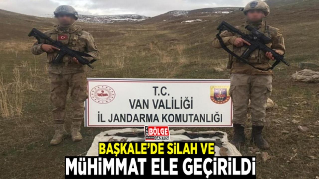 Başkale’de silah ve mühimmat ele geçirildi