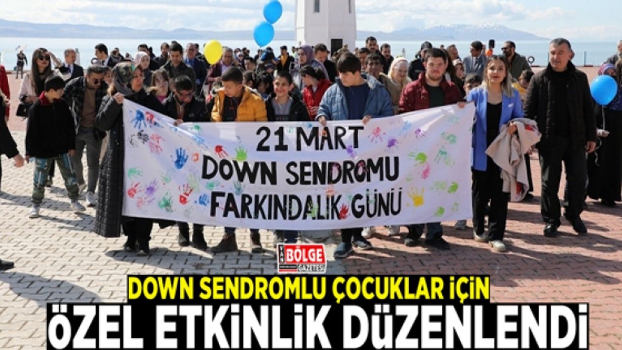 Down sendromlu özel çocuklara özel etkinlik