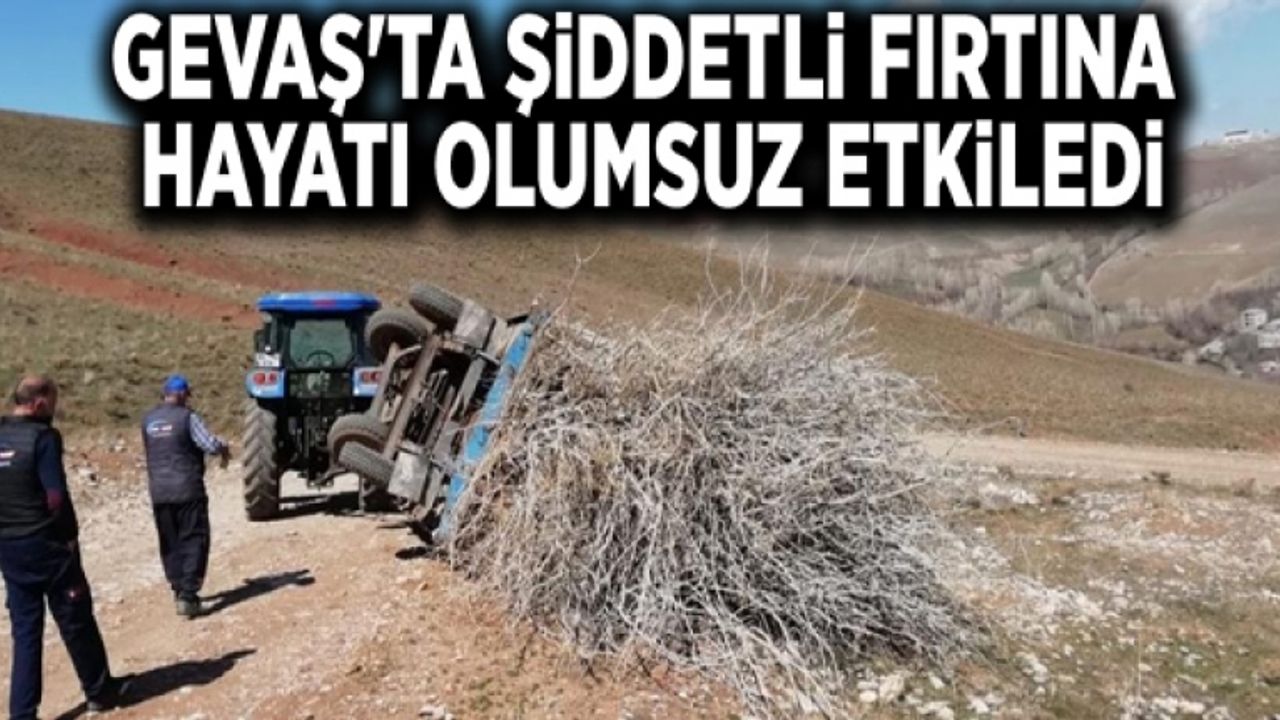 Gevaş'ta şiddetli fırtına hayatı olumsuz etkiledi