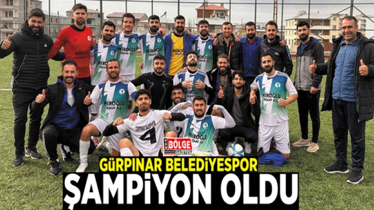 Gürpınar Belediyespor, grubunda şampiyon oldu