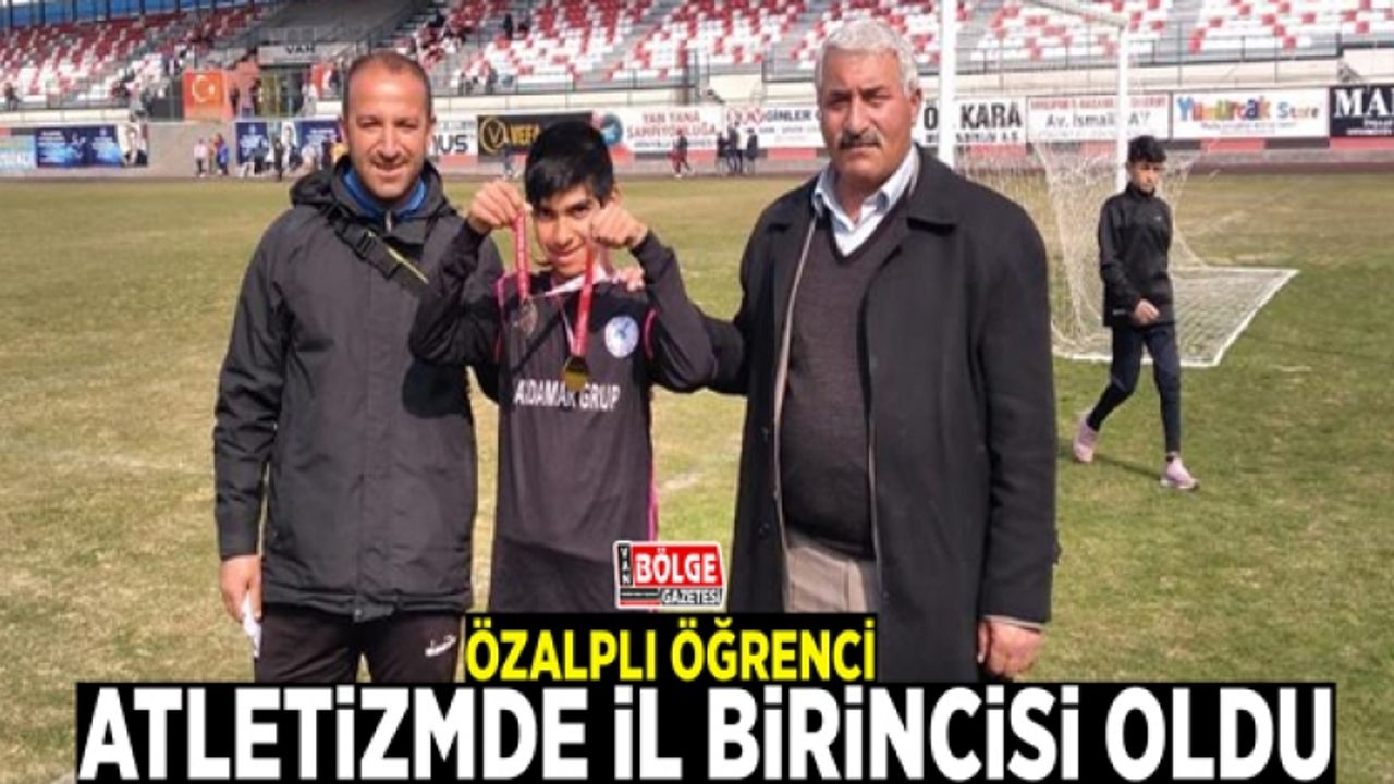 Özalplı öğrenci atletizmde il birincisi oldu