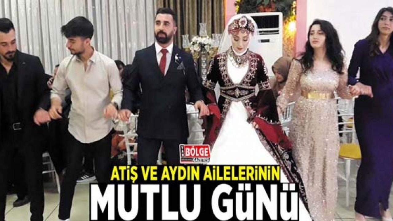 Atiş ve Aydın ailelerinin mutlu günü