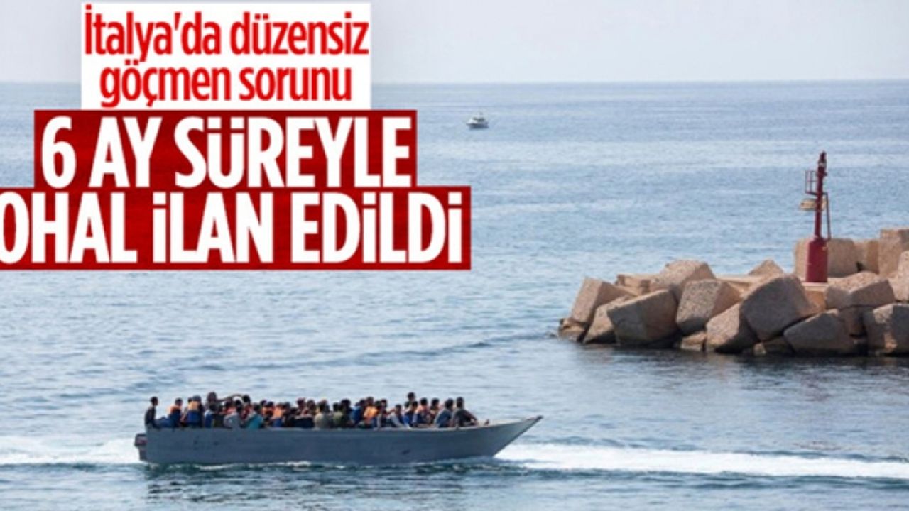 İtalya’da düzensiz göçmen akını: OHAL devreye girdi