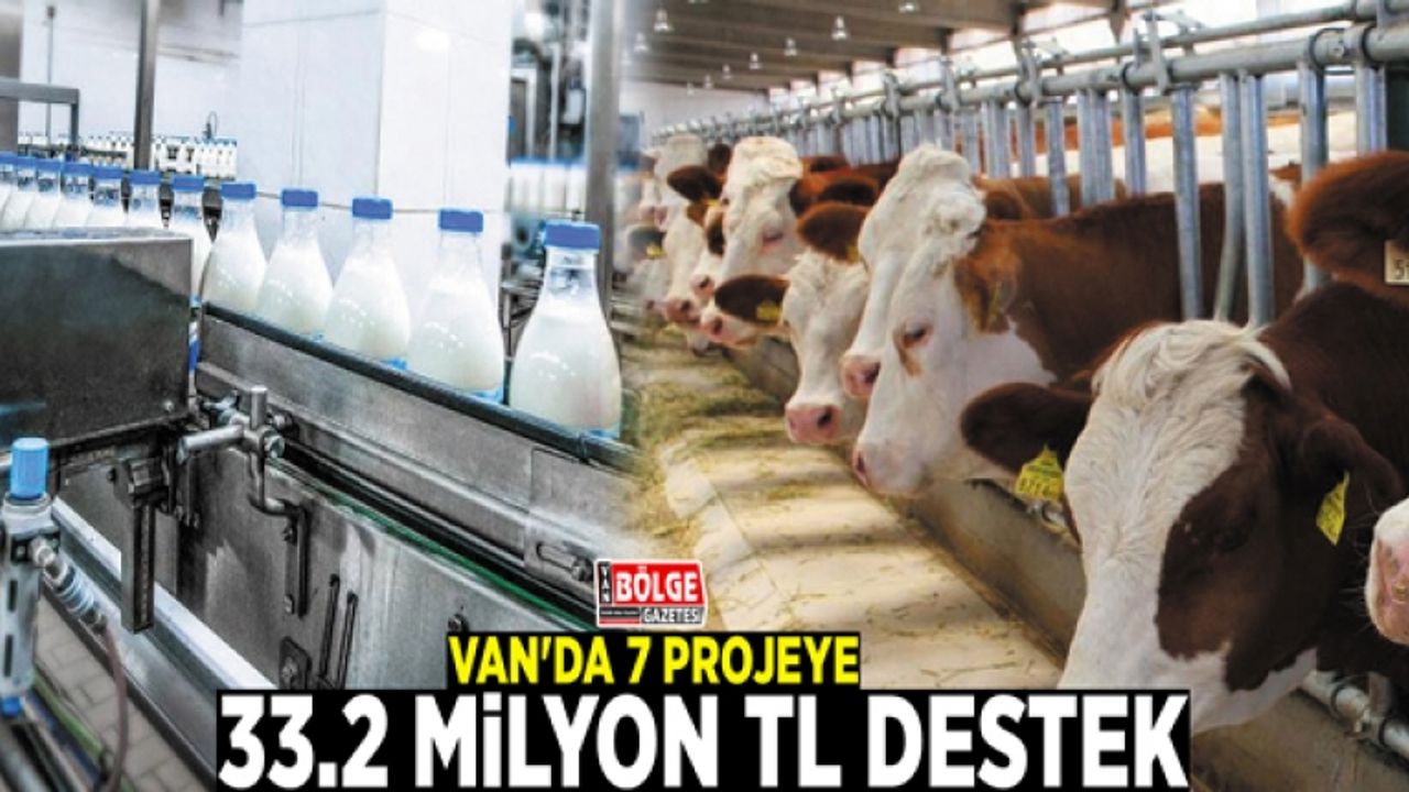 Van'da 7 projeye 33.2 milyon TL destek