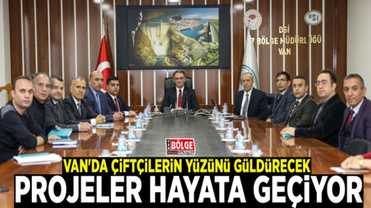 Van'da çiftçilerin yüzünü güldürecek projeler hayata geçiyor