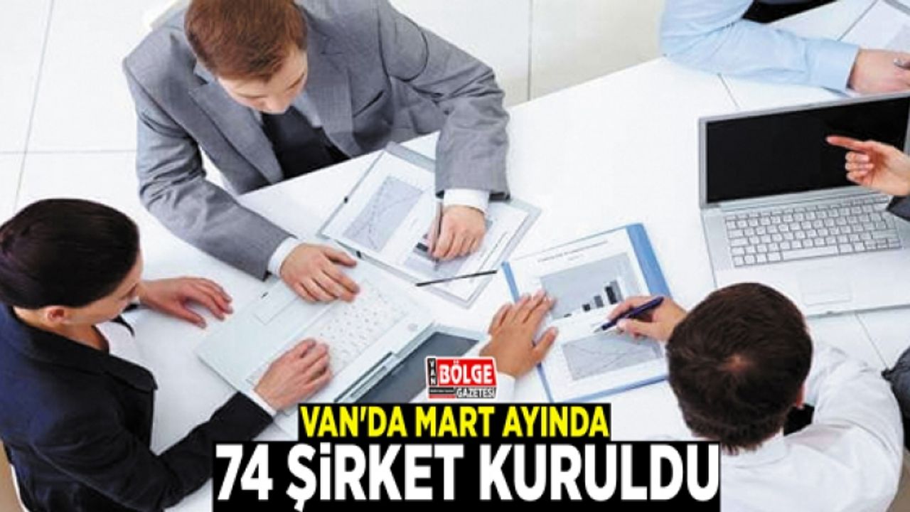 Van'da Mart ayında 74 şirket kuruldu