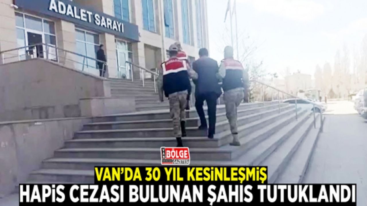 Van’da 30 yıl kesinleşmiş hapis cezası bulunan şahıs tutuklandı