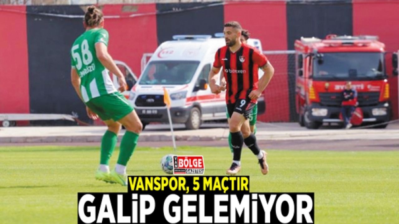 Vanspor, 5 maçtır galip gelemiyor