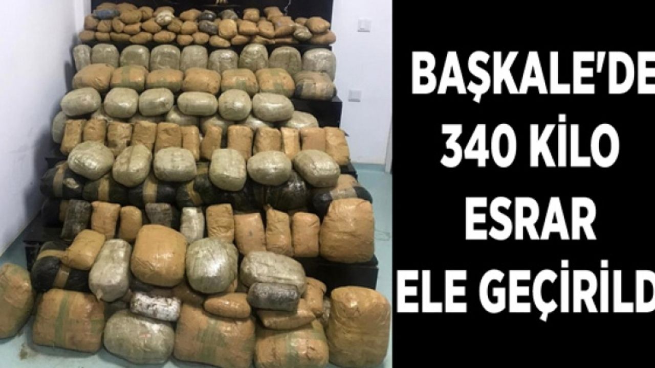 Başkale'de 340 kilo esrar ele geçirildi