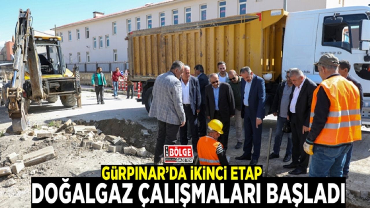 Gürpınar’da ikinci etap doğal gaz çalışmaları başladı