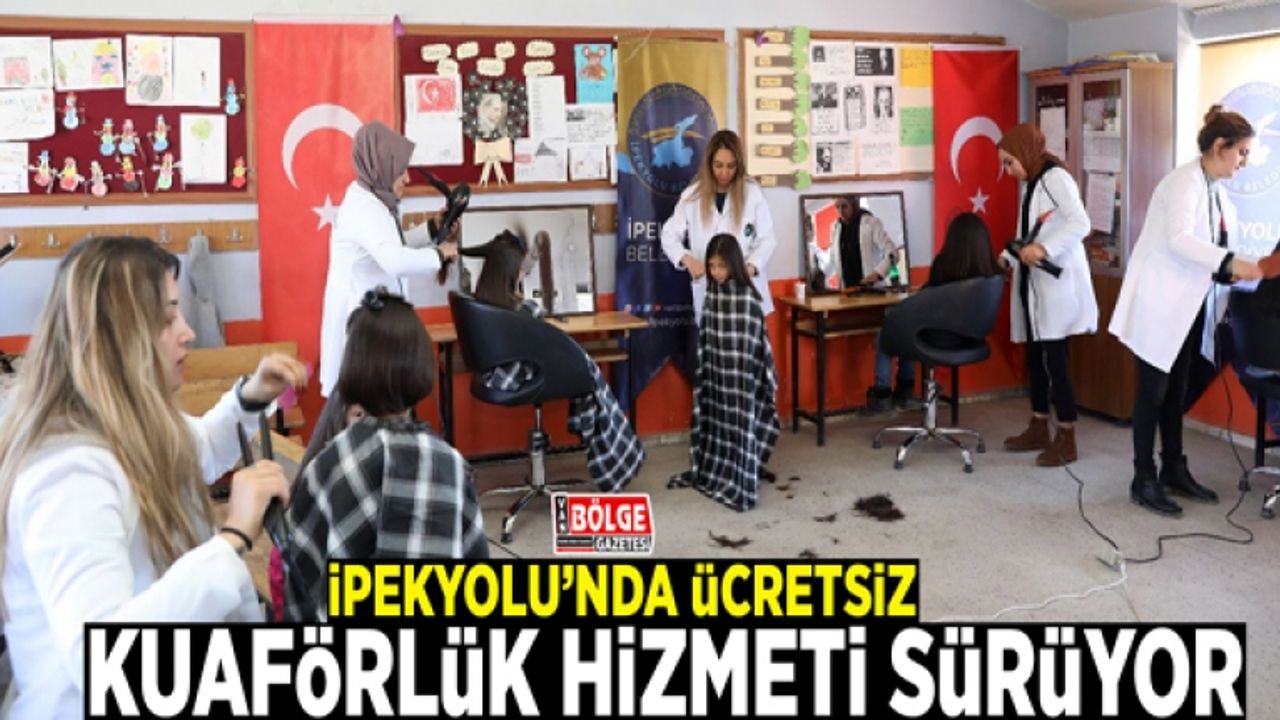 İpekyolu’nda ücretsiz kuaförlük hizmeti sürüyor