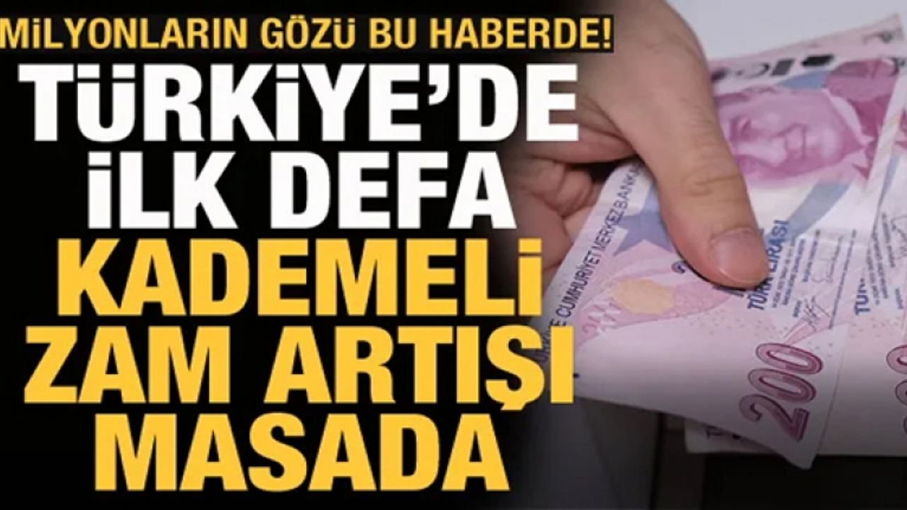 Memur ve emekli zam oranını bekliyor! Kademeli zam artışı masada...