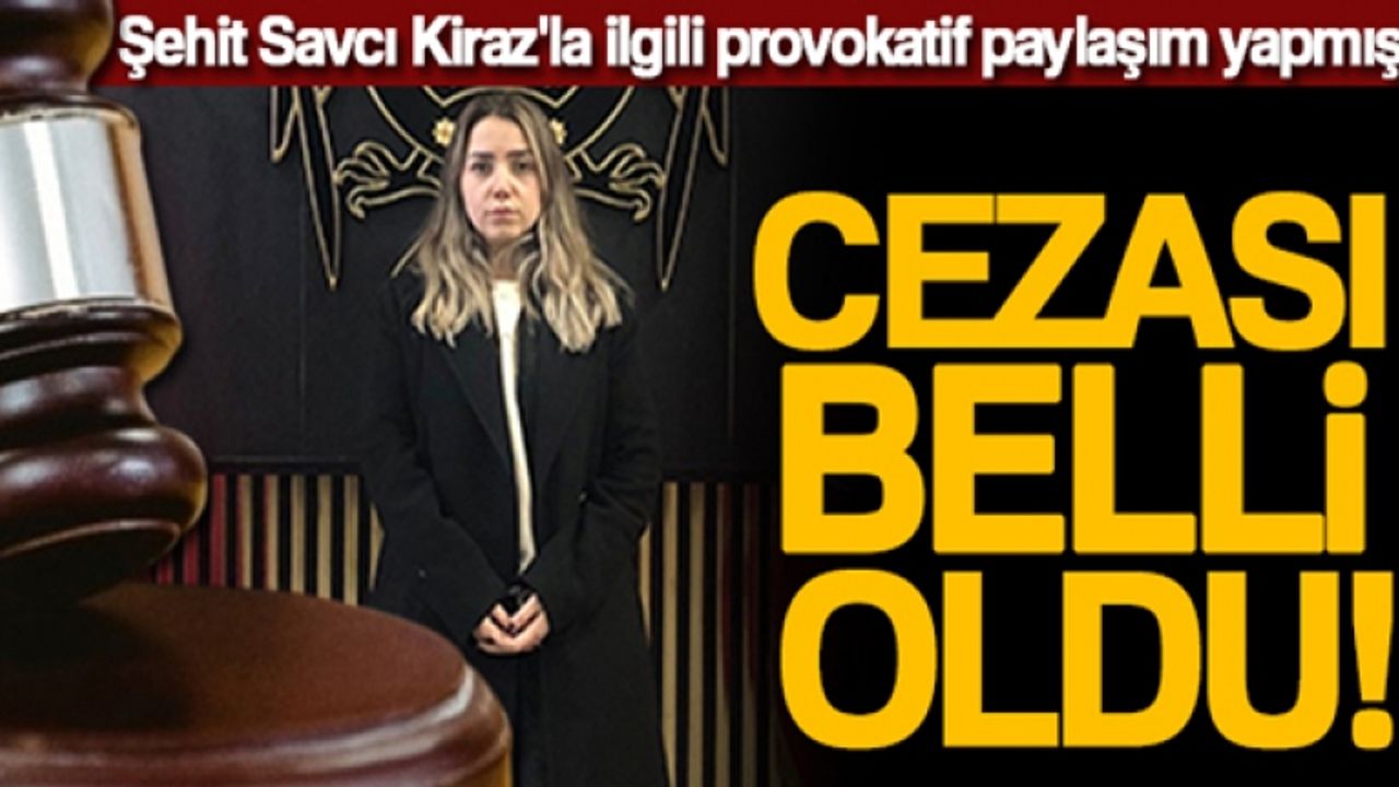 Şehit Savcı Kiraz'la ilgili provokatif paylaşım yapan sanığa ilk duruşmada 1 yıl 3 ay hapis cezası