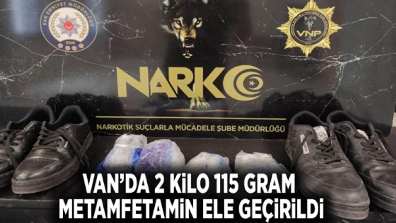 Van’da 2 kilo 115 gram metamfetamin ele geçirildi