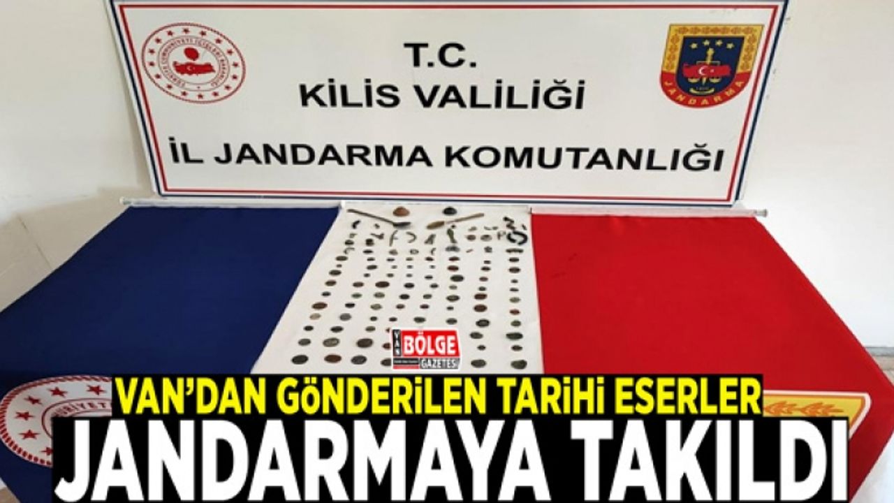 Van’dan gönderilen tarihi eserler Jandarmaya takıldı