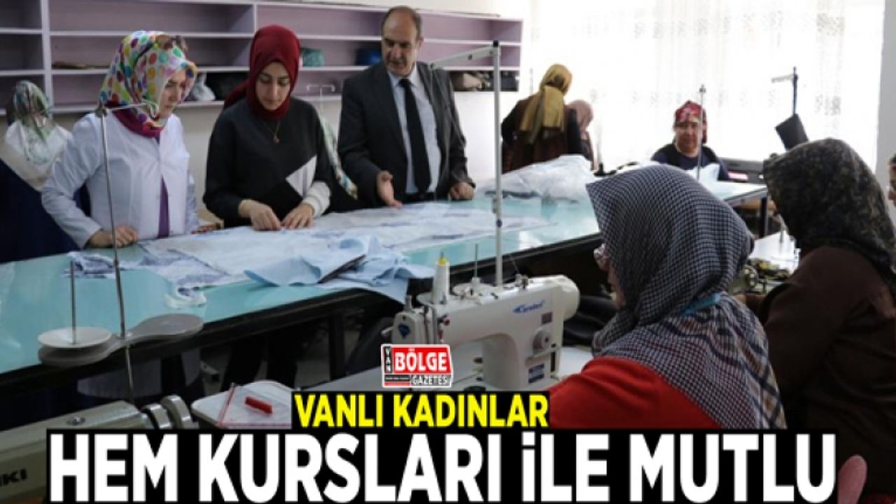 Vanlı kadınlar HEM kursları ile mutlu