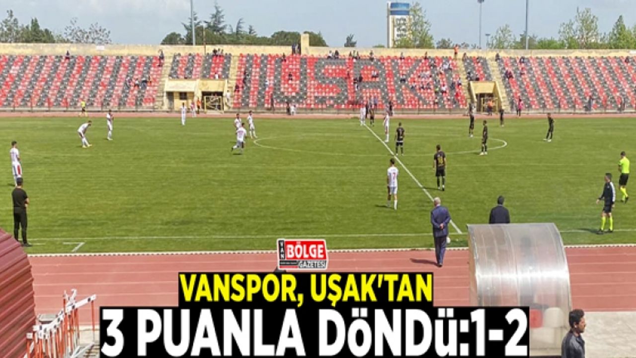 Vanspor, Uşak'tan 3 puanla döndü:1-2