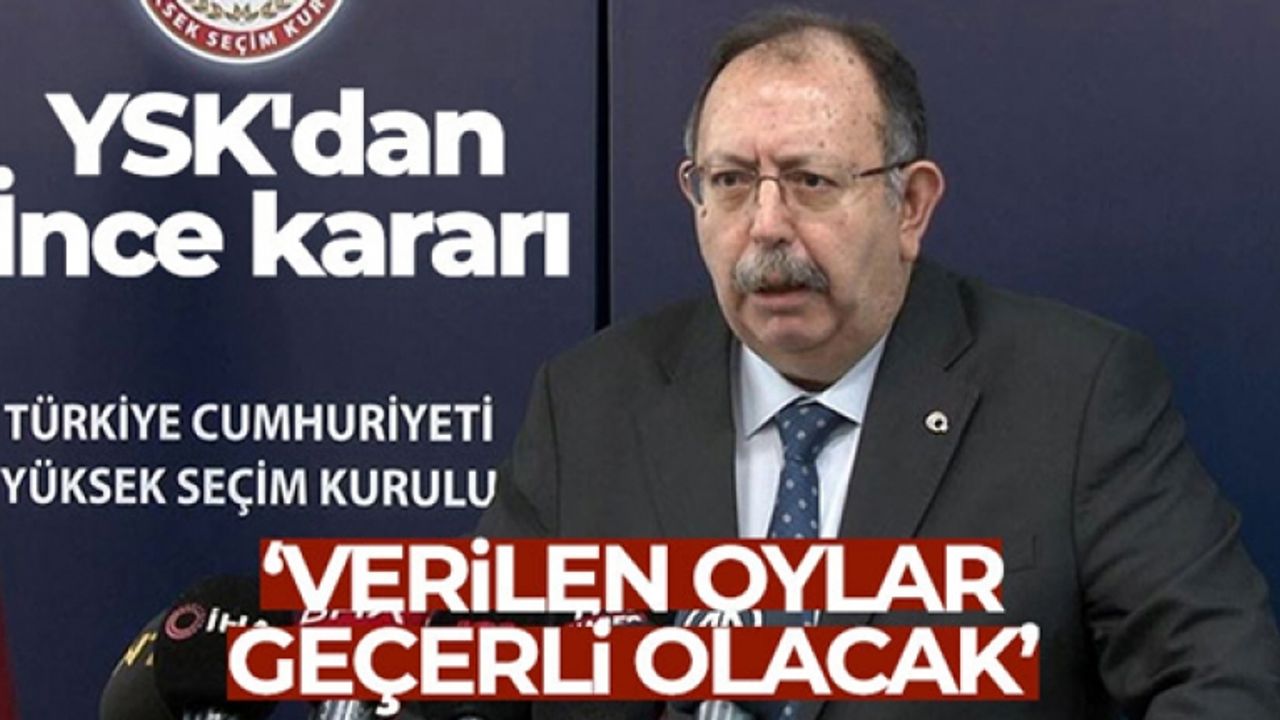 YSK'dan Muharrem İnce'ye verilen oylarla ilgili açıklama