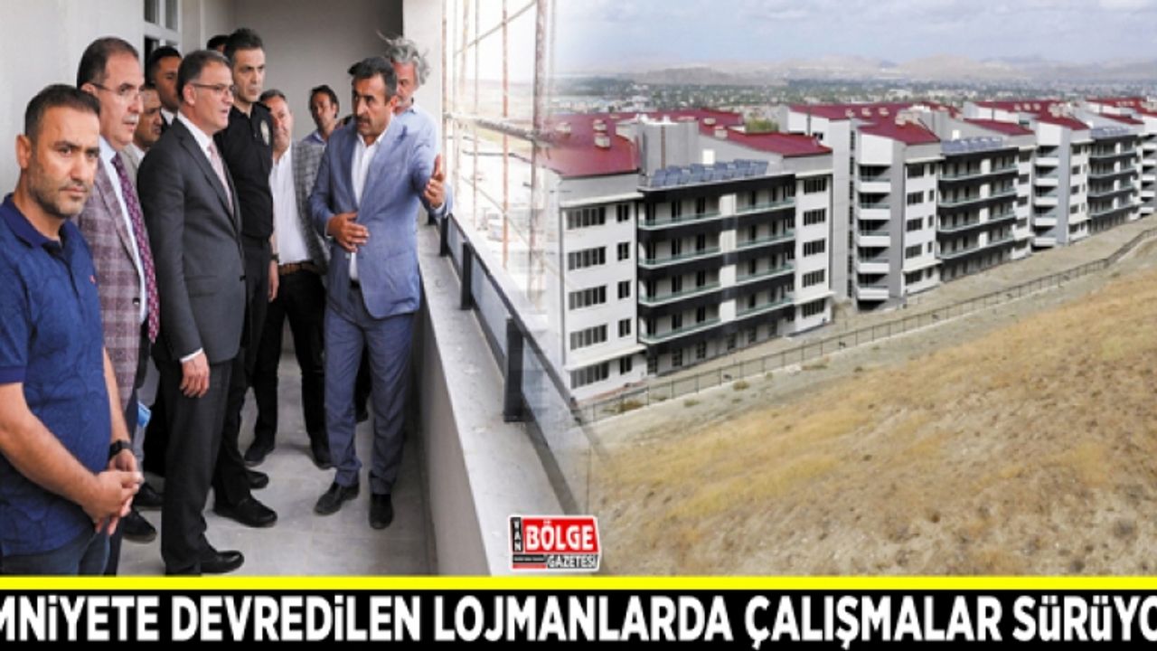 Emniyete devredilen lojmanlarda çalışmalar sürüyor