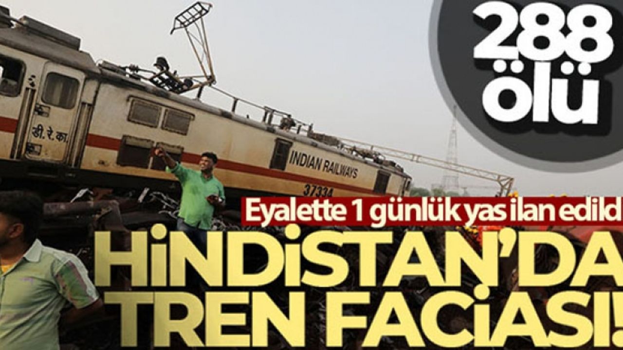 Hindistan'daki tren kazasında can kaybı 288'e yükseldi