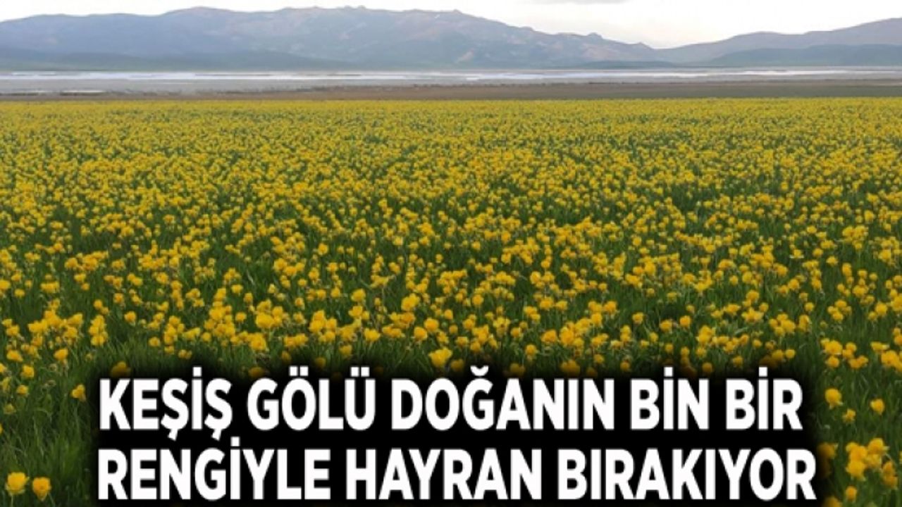 Keşiş Gölü doğanın bin bir rengiyle hayran bırakıyor