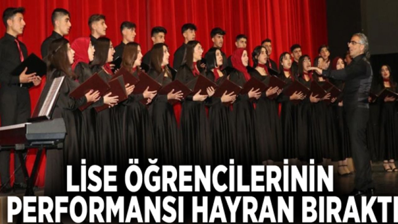 Lise öğrencilerinin performansı hayran bıraktı