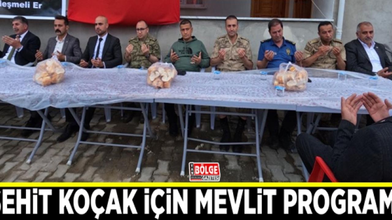 Şehit Muhammet Koçak için mevlit programı düzenlendi