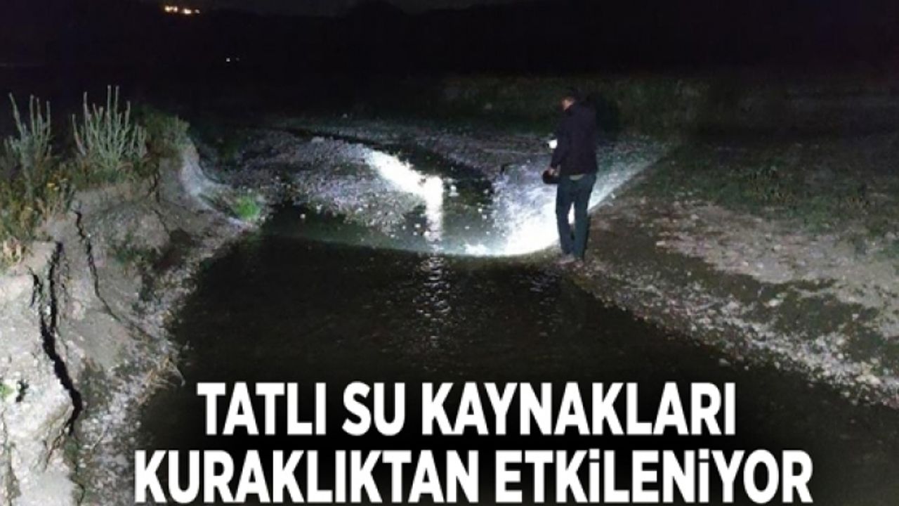 Tatlı su kaynakları kuraklıktan etkileniyor
