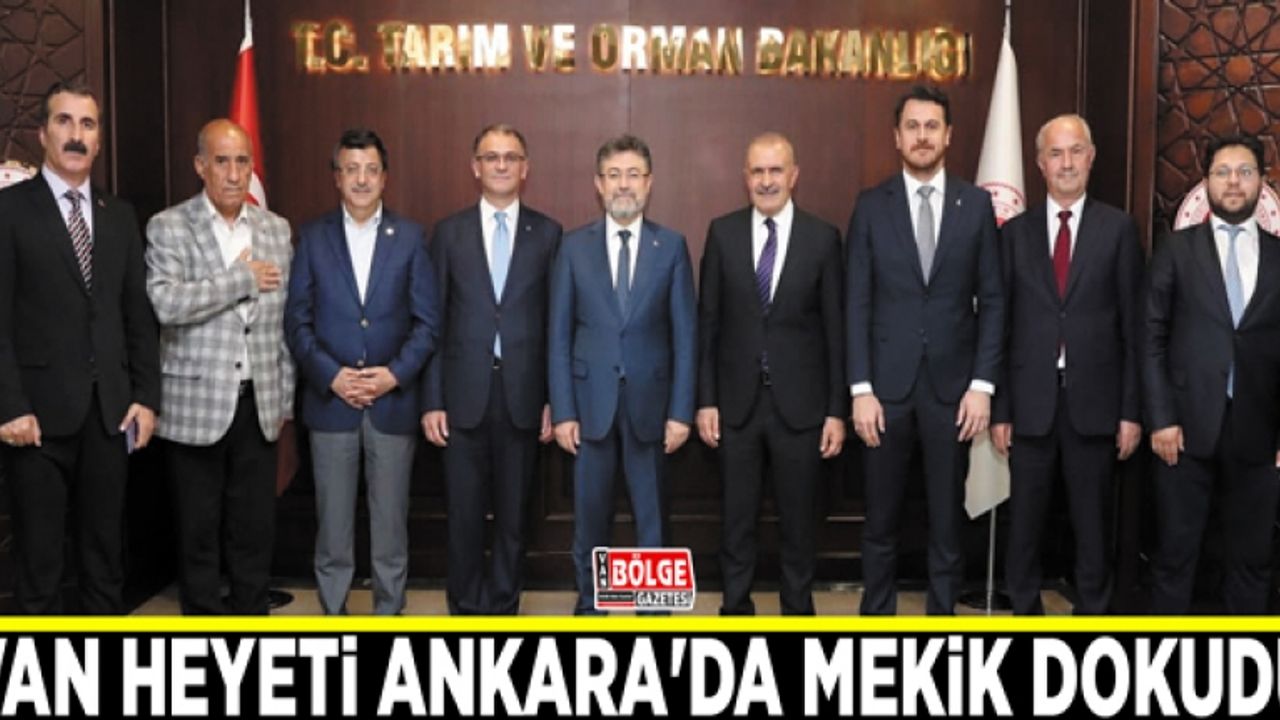 Van heyeti Ankara'da mekik dokudu