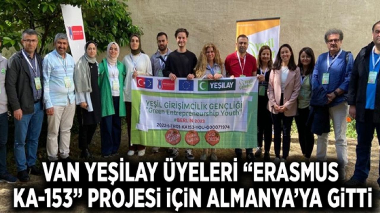 Van Yeşilay üyeleri “Erasmus KA-153” projesi için Almanya’ya gitti