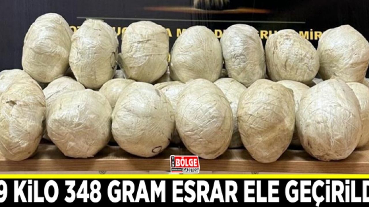 Van’da 19 kilo 348 gram esrar ele geçirildi