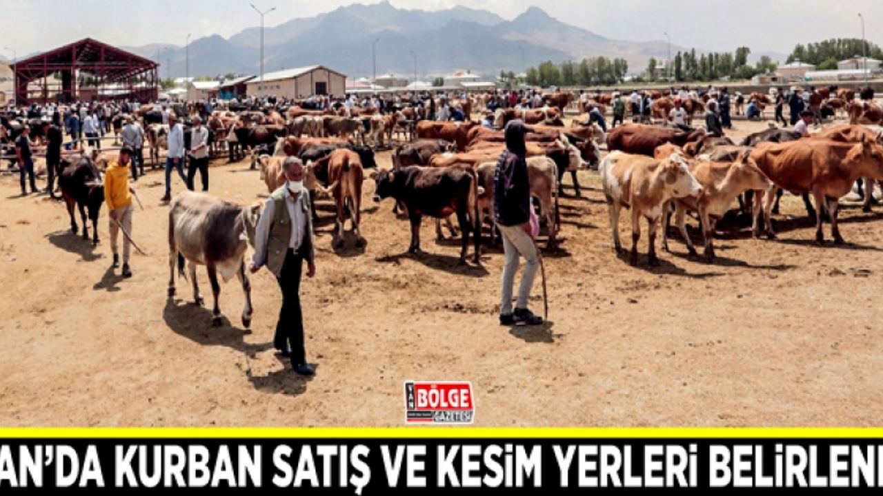 Van’da kurban satış ve kesim yerleri belirlendi
