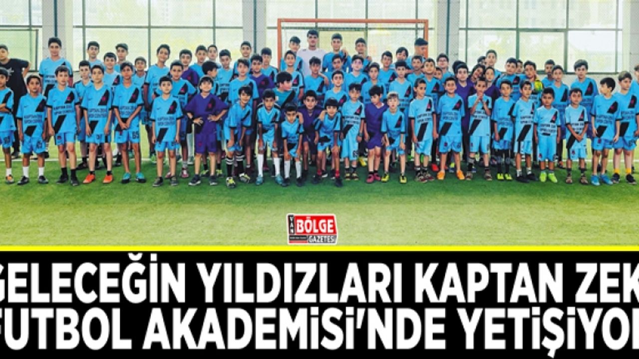 Geleceğin yıldızları Kaptan Zeki Futbol Akademisi'nde yetişiyor