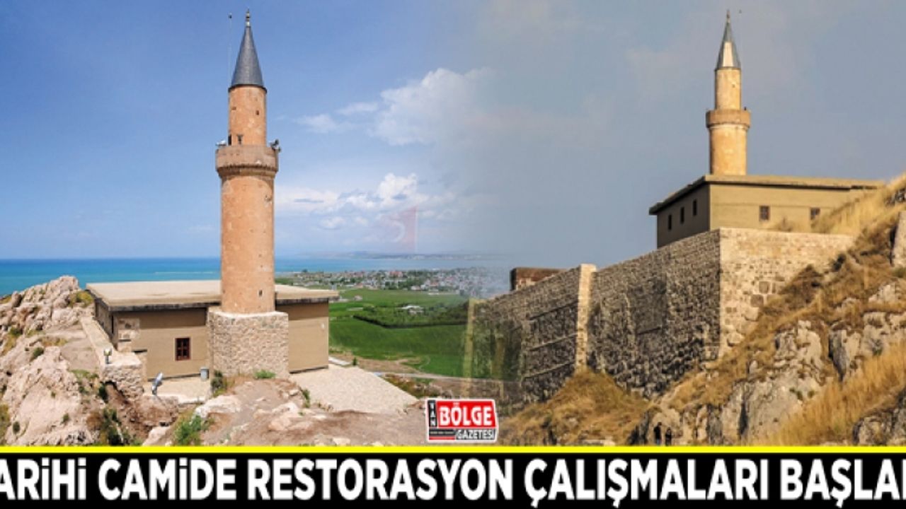 Tarihi camide restorasyon çalışmaları başladı