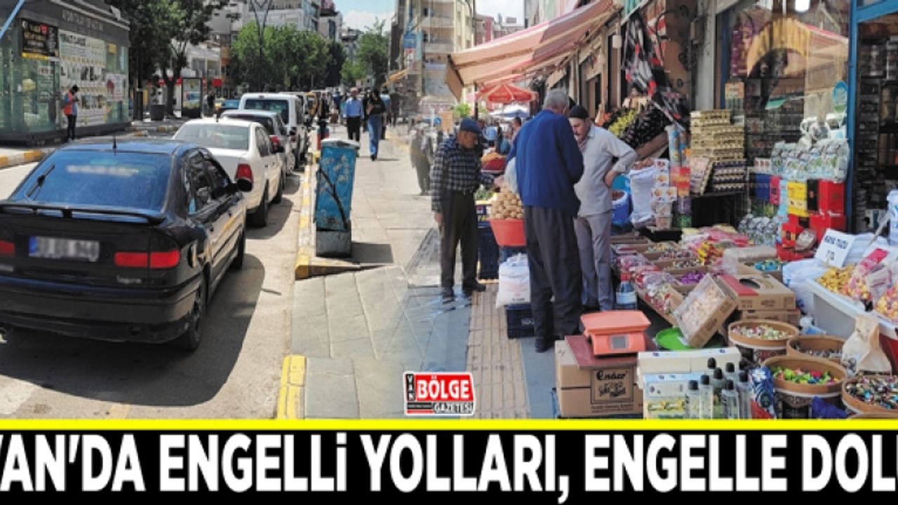 Van'da engelli yolları, engelle dolu