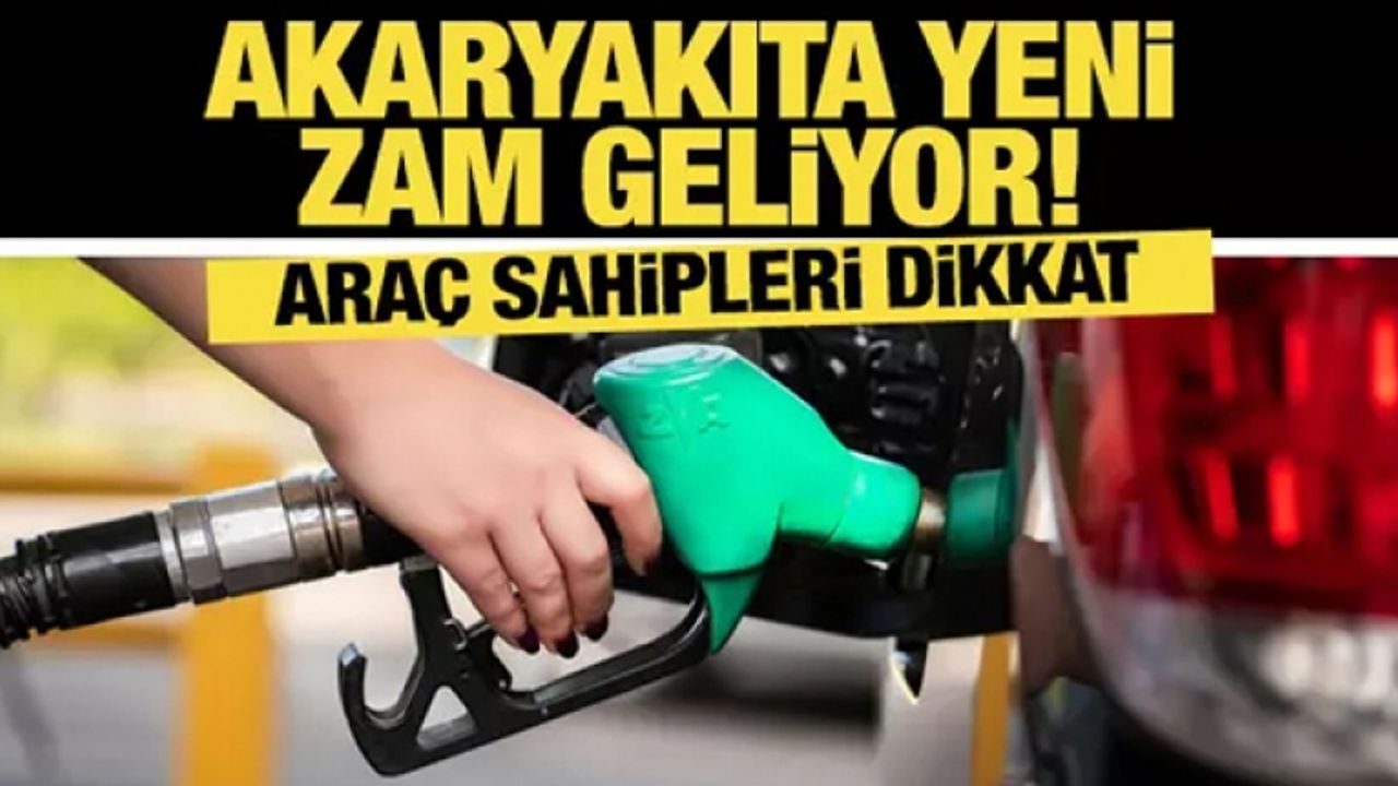Araç sahipleri dikkat: Benzine yeni zam geliyor