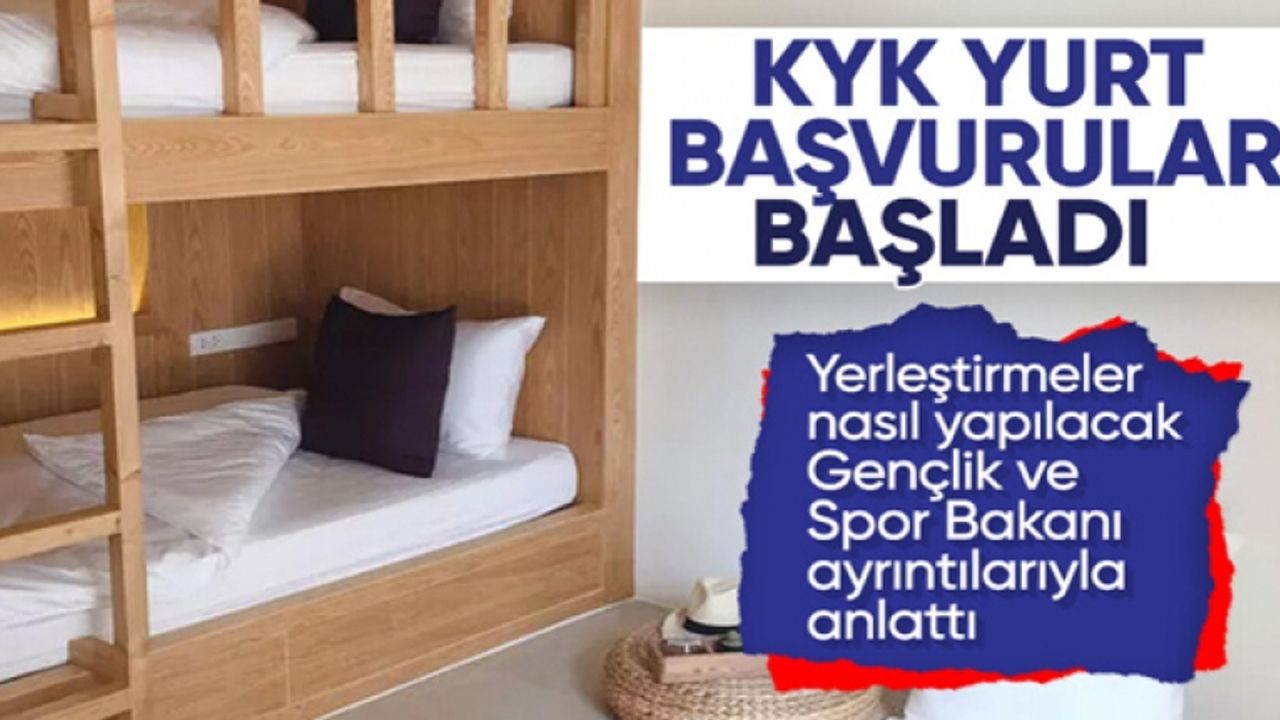 Bakan Osman Aşkın Bak açıkladı! KYK yurt başvuruları başladı